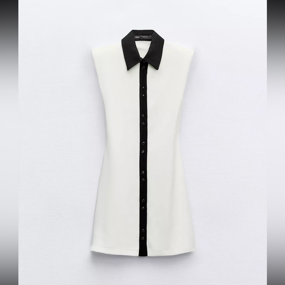 ZARA Chic Monochrome Sleeveless Dress